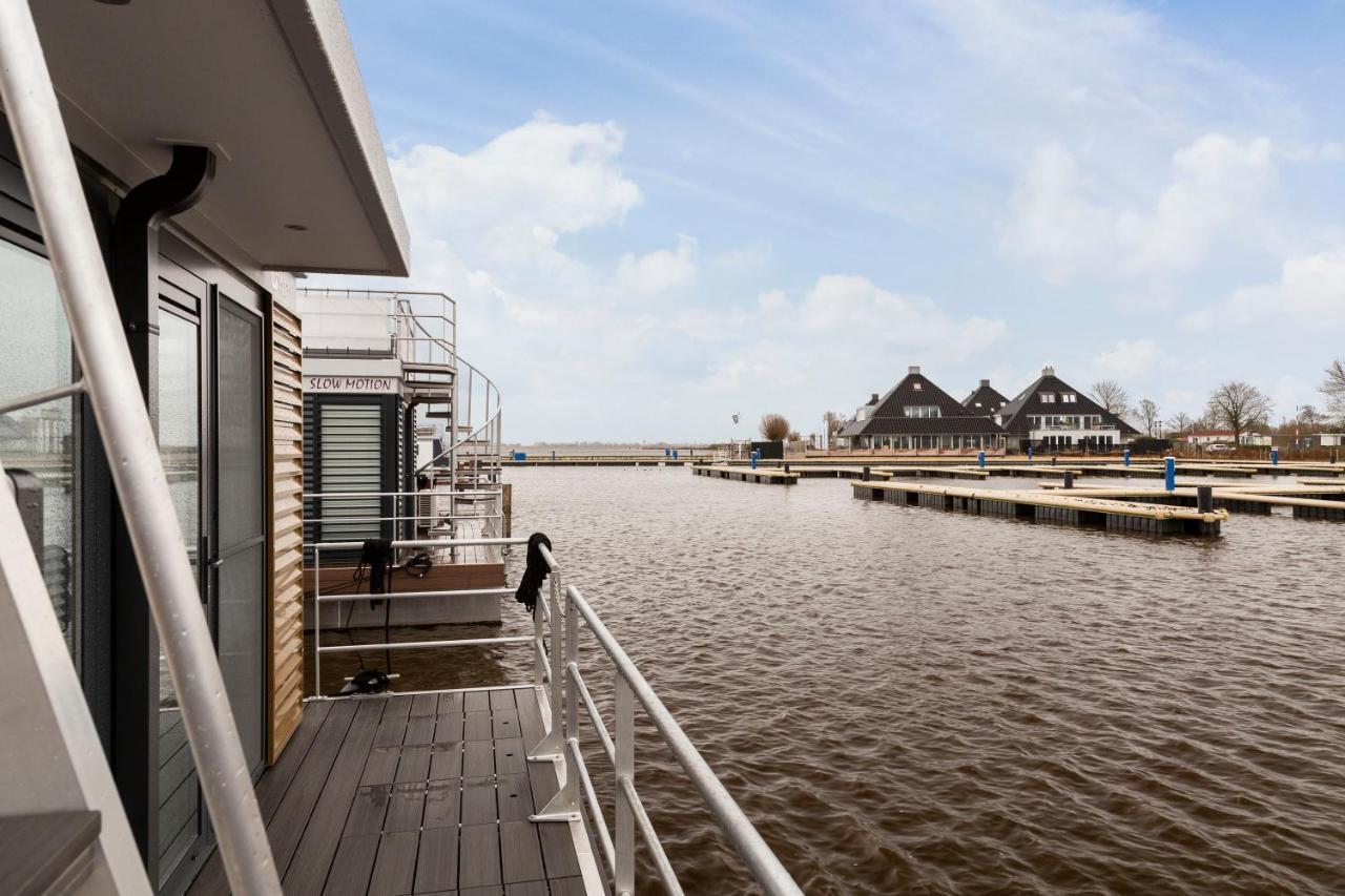 Welcome In - Houseboat 'Elysium' Met Eigen Aanlegsteiger Sneek - Offingawier Eksteriør billede