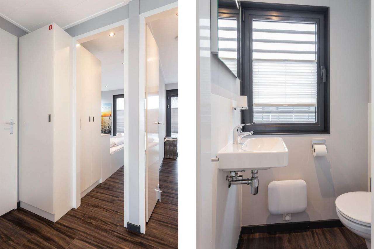 Welcome In - Houseboat 'Elysium' Met Eigen Aanlegsteiger Sneek - Offingawier Eksteriør billede